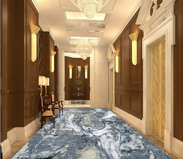 3D Irregular Wave 177 Floor Mural Wallpaper AJ Wallpaper 2 