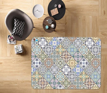 3D Square Pattern 093 Non Slip Rug Mat Mat AJ Creativity Home 
