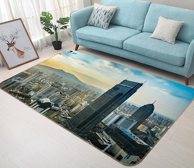 3D Building Hill 171 Non Slip Rug Mat Mat AJ Creativity Home 