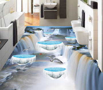3D Endless Stream 019 Floor Mural Wallpaper AJ Wallpaper 2 