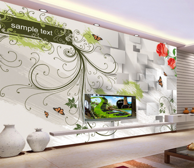 3D Shadow Butterfly 164 Wallpaper AJ Wallpaper 