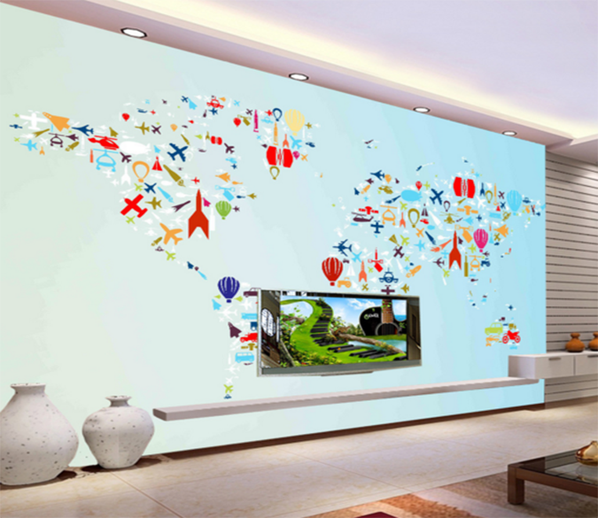 3D Motorized Aircraft 297 Wallpaper AJ Wallpaper 