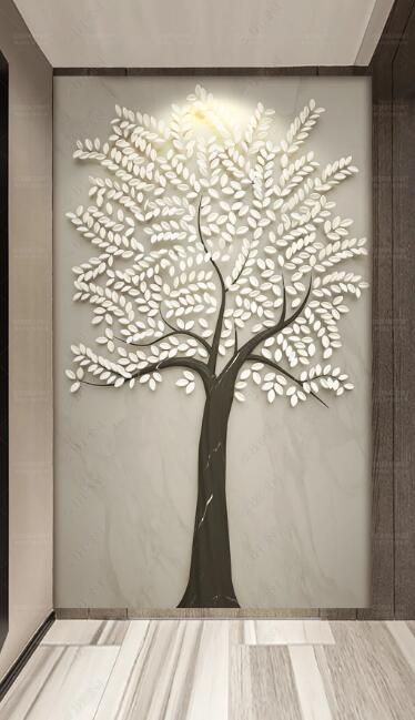 3D Modern Tree WC273 Wall Murals