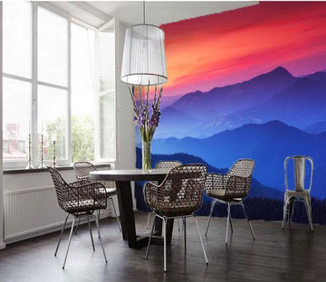 3D Blue Mountains 075 Wallpaper AJ Wallpaper 