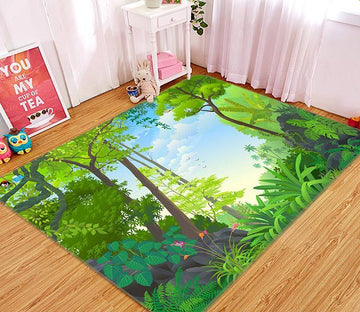 3D Cartoon Woods 495 Non Slip Rug Mat Mat AJ Creativity Home 