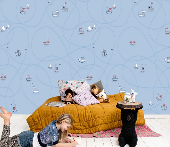 3D Lovely Boat 871 Wallpaper AJ Wallpaper 2 