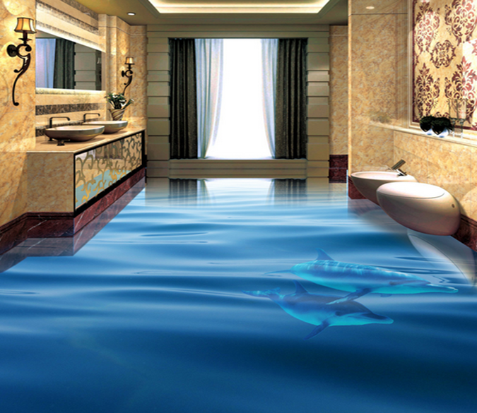 3D Boundless Sea 069 Floor Mural Wallpaper AJ Wallpaper 2 