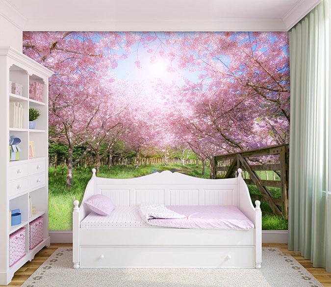 3D Peach Forest 652 Wallpaper AJ Wallpaper 