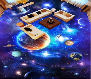 3D Earth 401 Floor Mural Wallpaper AJ Wallpaper 2 