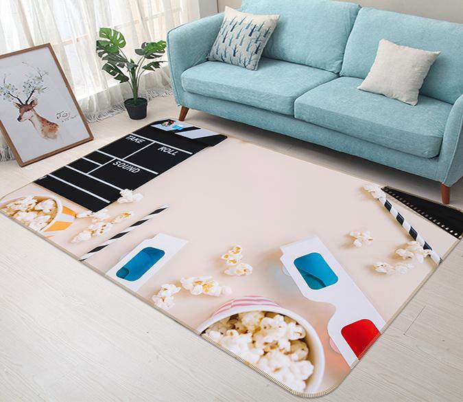 3D Popcorn Playing Board 211 Non Slip Rug Mat Mat AJ Creativity Home 