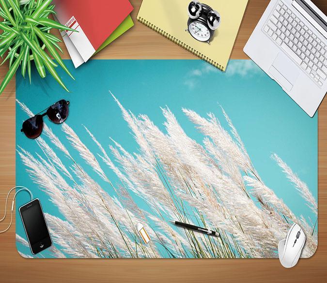 3D Wind Blows Grass 138 Desk Mat Mat AJ Creativity Home 