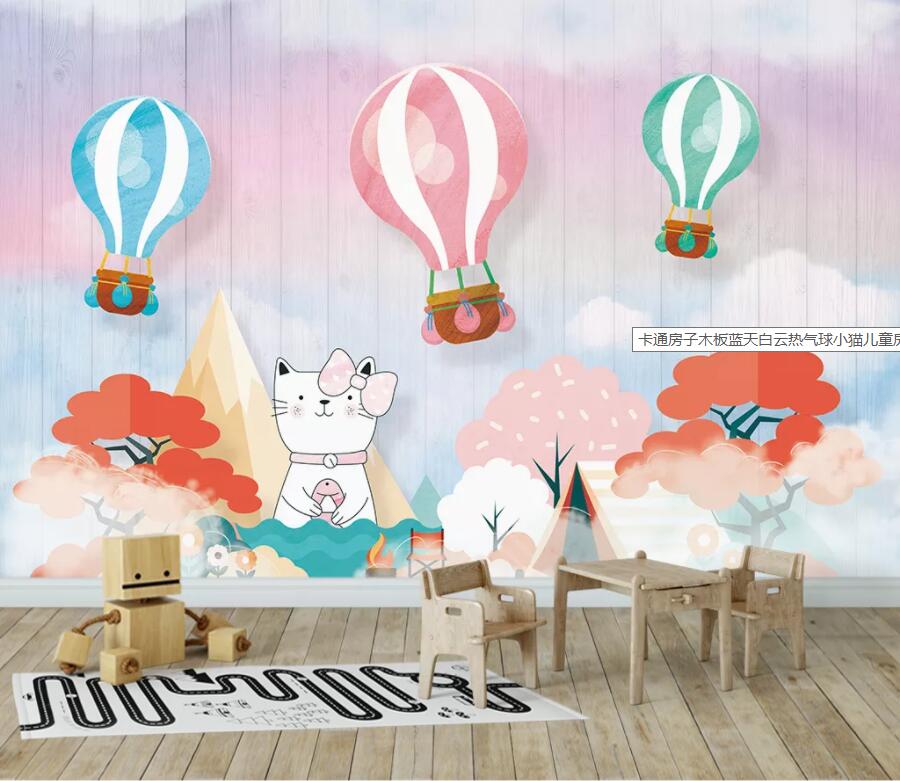 3D Balloon Bunny WC2160 Wall Murals