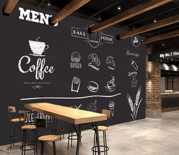 3D Blackboard Coffee 1007 Wallpaper AJ Wallpaper 2 