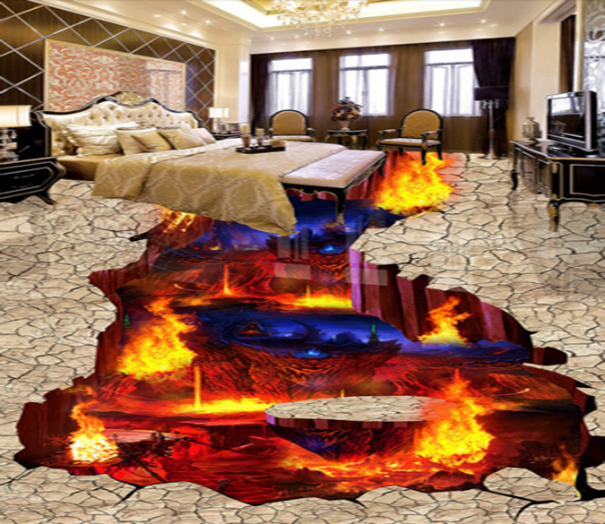 3D Combustion 059 Floor Mural Wallpaper AJ Wallpaper 2 