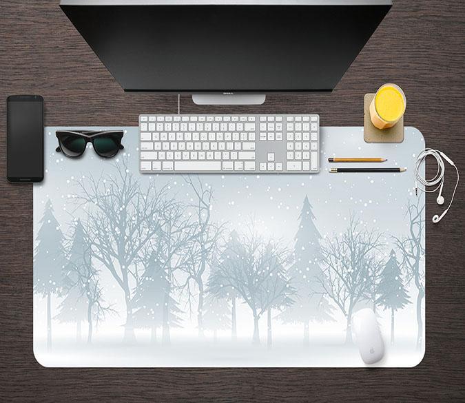 3D Fog Forest 084 Desk Mat Mat AJ Creativity Home 