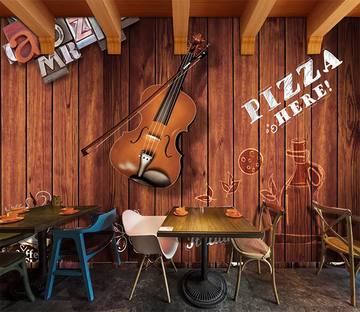 3D Violin Coffee 163 Wallpaper AJ Wallpaper 2 