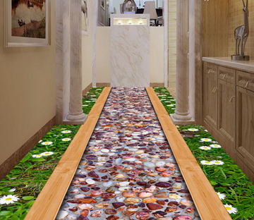 3D Stone Trail 056 Floor Mural Wallpaper AJ Wallpaper 2 