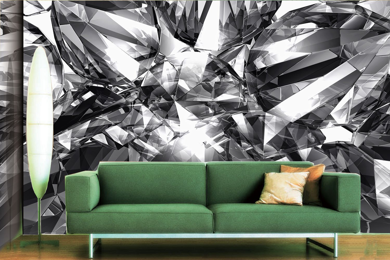 Reflective Diamonds Wallpaper AJ Wallpaper 