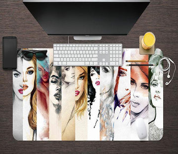 3D Color Girl 070 Desk Mat Mat AJ Creativity Home 