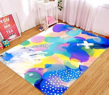 3D Watercolor Ink 321 Non Slip Rug Mat Mat AJ Creativity Home 
