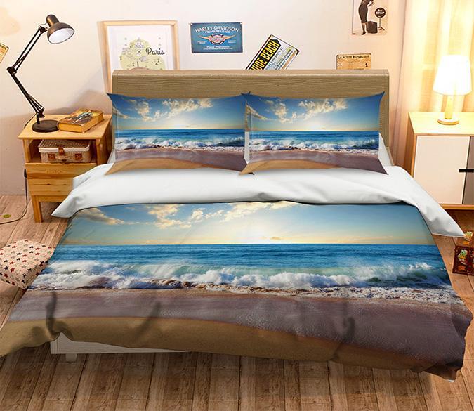 3D Endless Seaside 090 Bed Pillowcases Quilt Wallpaper AJ Wallpaper 