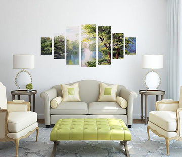 3D Creek Tree 180 Unframed Print Wallpaper Wallpaper AJ Wallpaper 