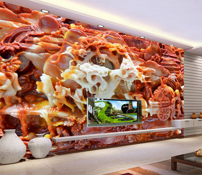 3D Carving Jade 356 Wallpaper AJ Wallpaper 