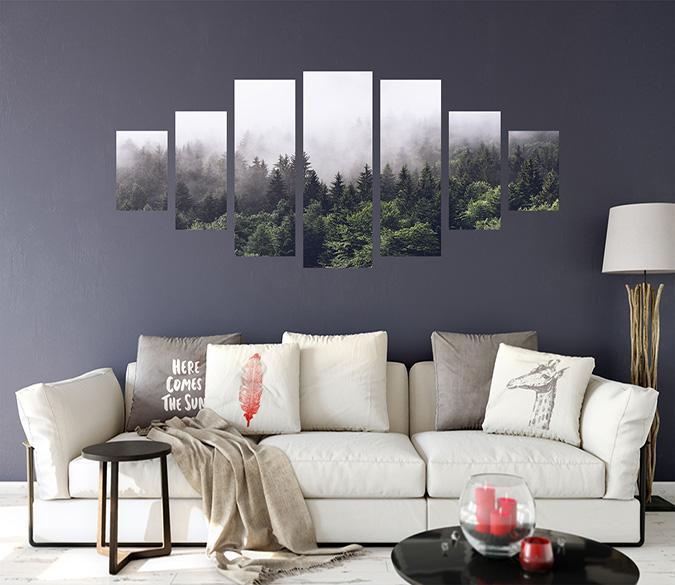 3D Early Fog 032 Unframed Print Wallpaper Wallpaper AJ Wallpaper 