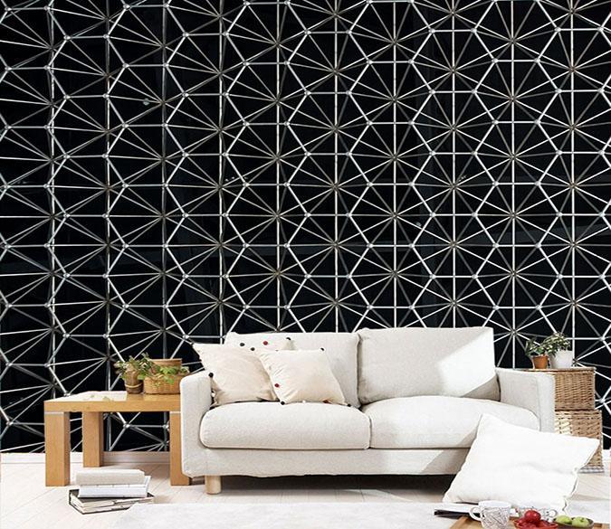 3D Hexagonal Line 186 Wallpaper AJ Wallpaper 
