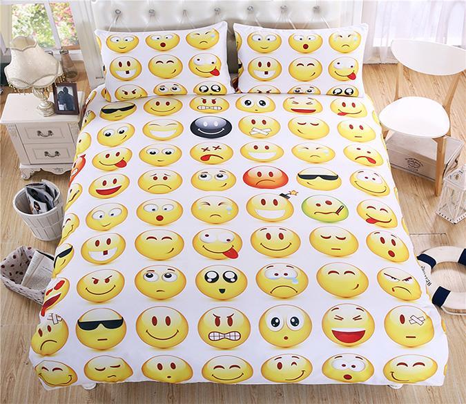 3D Chat Expression 121 Bed Pillowcases Quilt Wallpaper AJ Wallpaper 
