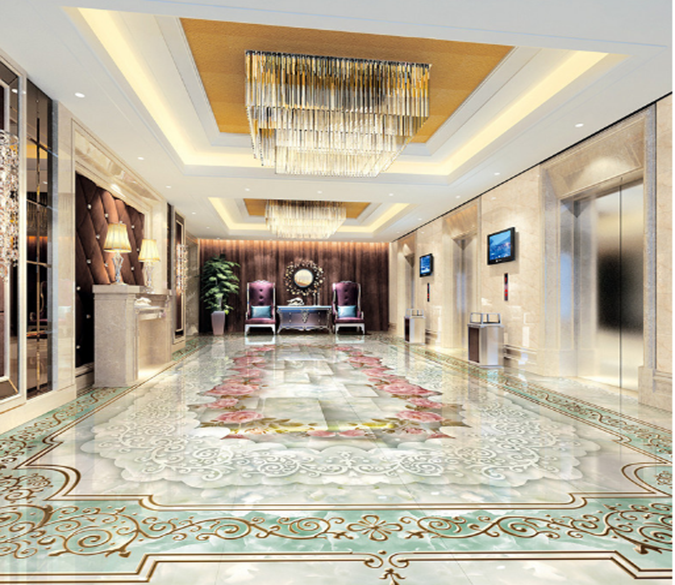 3D White Brick 069 Floor Mural Wallpaper AJ Wallpaper 2 