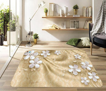 3D Diamond Flower 746 Non Slip Rug Mat Mat AJ Creativity Home 