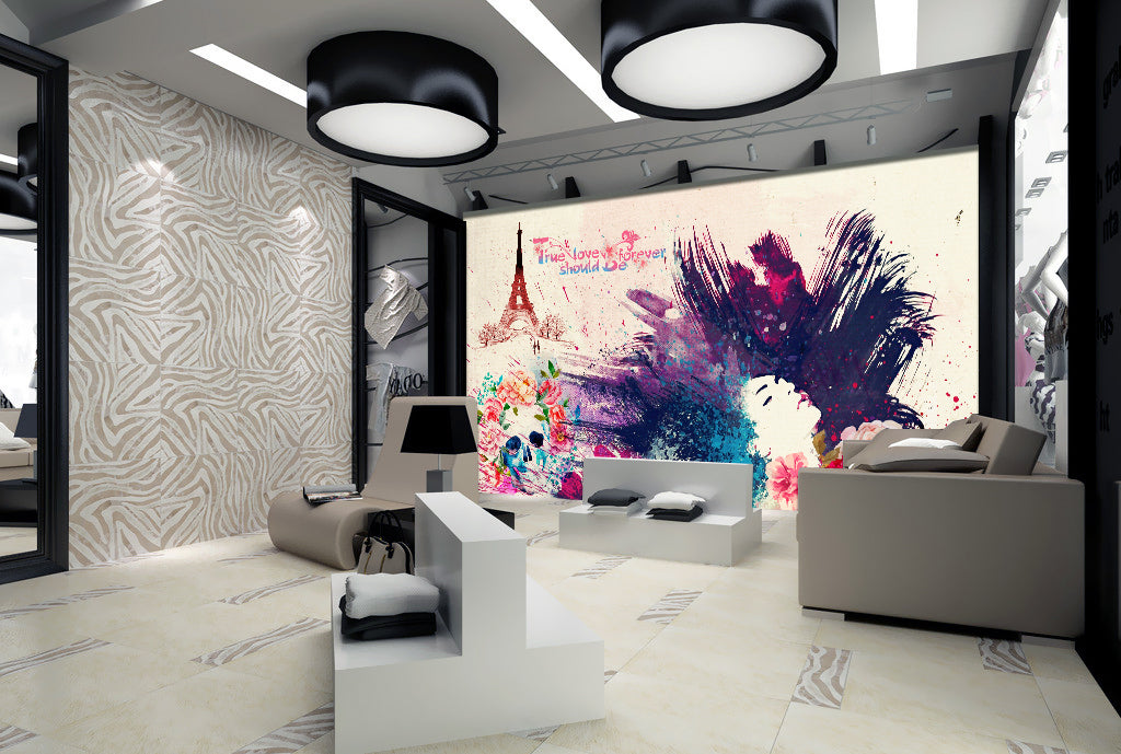 3D Eiffel Tower WG269 Wall Murals