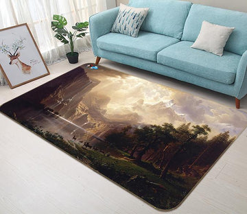 3D Mountain Deer 289 Non Slip Rug Mat Mat AJ Creativity Home 