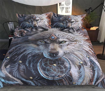 3D Wolf Warrior 164 Bed Pillowcases Quilt Wallpaper AJ Wallpaper 
