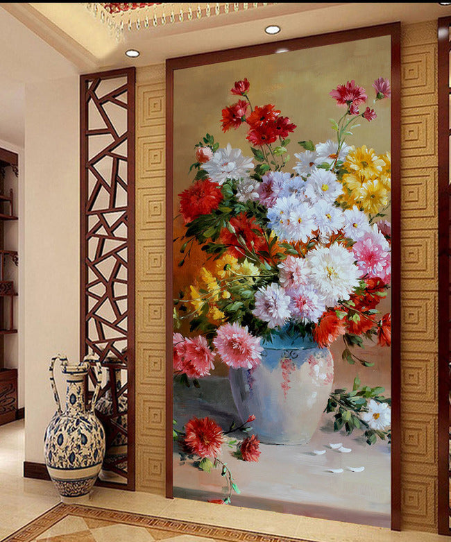 3D Rich Flower WG142 Wall Murals