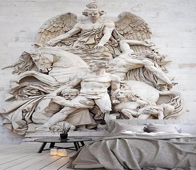 3D Horse Wings Man 021 Wallpaper AJ Wallpaper 