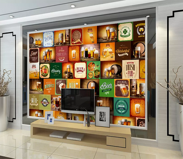 3D Full Cup Beer 116 Wallpaper AJ Wallpaper 2 