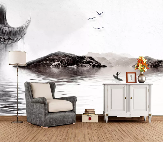 3D Fisherman Rowing 1269 Wallpaper AJ Wallpaper 2 