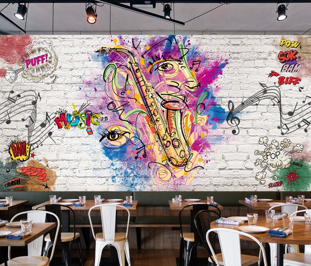 3D Color Graffiti 657 Wall Murals Wallpaper AJ Wallpaper 2 