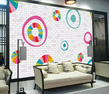 3D Colorful Circle 343 Wallpaper AJ Wallpaper 2 