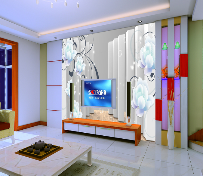 3D Flower Bubble 045 Wallpaper AJ Wallpaper 