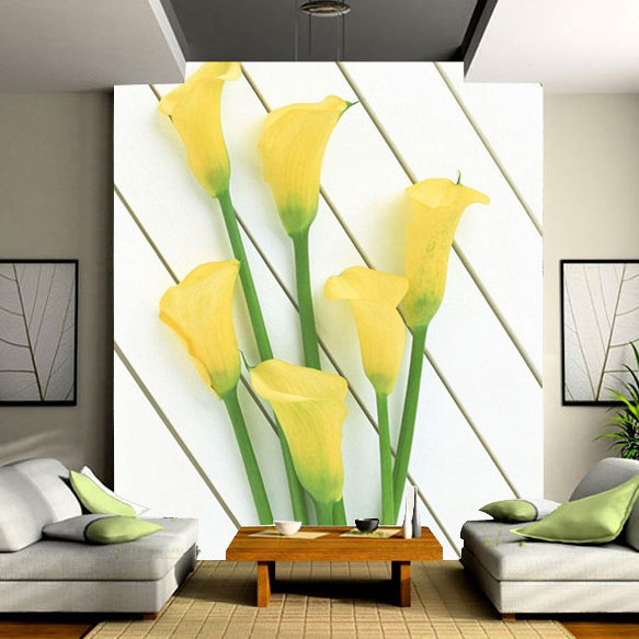 Elegant Yellow Flowers Wallpaper AJ Wallpaper 