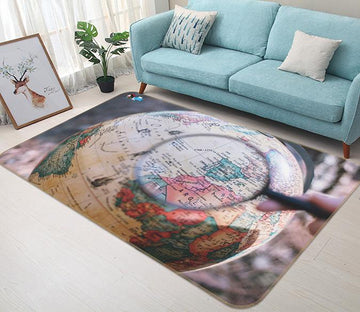 3D Globe Magnifier 210 Non Slip Rug Mat Mat AJ Creativity Home 