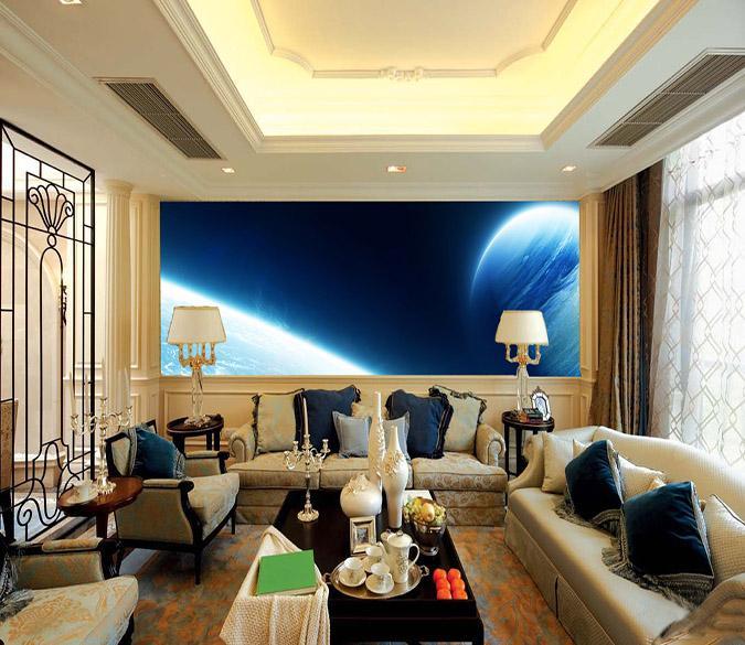 3D Blue Earth 027 Wallpaper AJ Wallpaper 