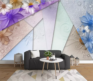 3D Triangle Flower 1505 Wallpaper AJ Wallpaper 2 