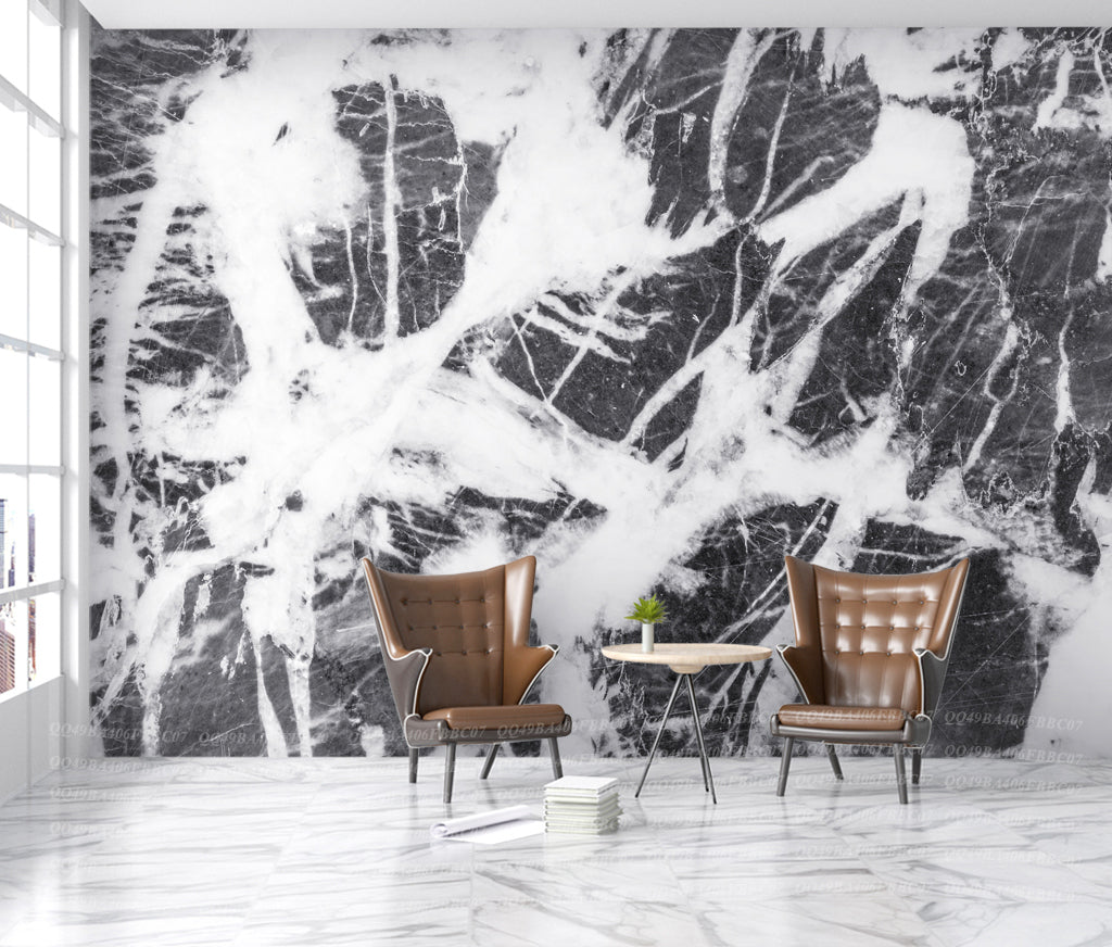 3D Black Slate WG295 Wall Murals