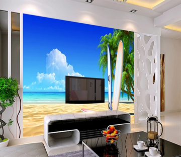 3D Beach Surfboard 734 Wallpaper AJ Wallpaper 2 