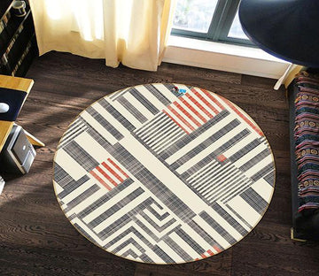 3D Thick Line 287 Round Non Slip Rug Mat Mat AJ Creativity Home 