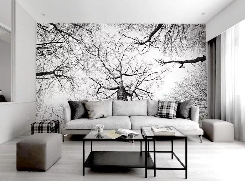 3D Black Branches WG66 Wall Murals Wallpaper AJ Wallpaper 2 